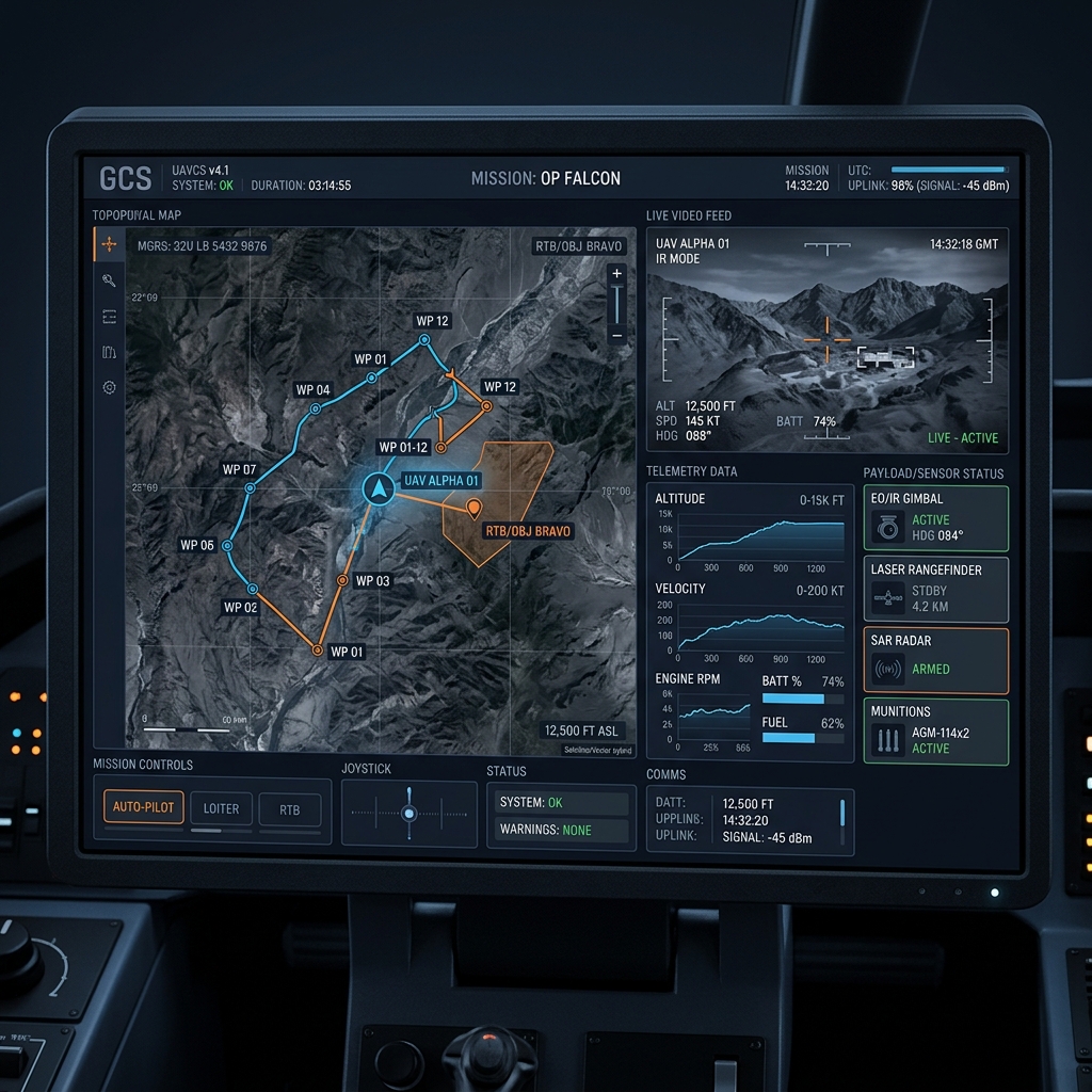 FlightCore Ground Control Station UI